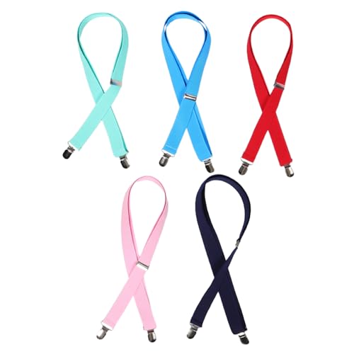PRETYZOOM 5pcs Adjustable Dog Diaper Suspenders Strap Elastic Belly Band Holder Harness for Small Puppies and Female Dogs Housebreaking