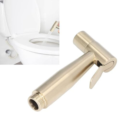 Bidet Sprayer, Bidet Sprayer for Deep Bathroom Toilet Hotel Toilet (A Brushed Gold)