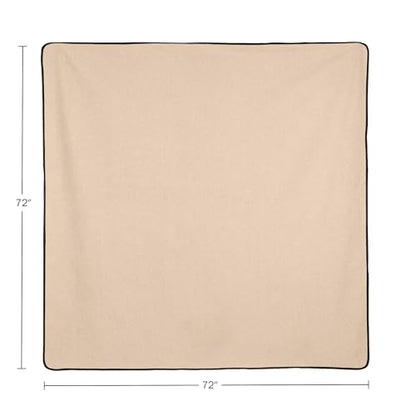 Washable Pee Pads for Dogs - 72” x 72” Extra Large Reusable Pet Mat for Dog Potty Training, Whelping, Playpen, or Crate Mat - Super Absorbent and Quick Drying Puppy Pads by PETMAKER (Beige)