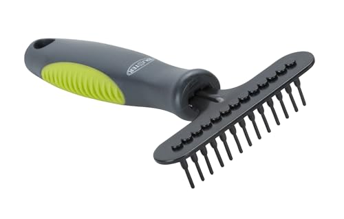 Kruuse Buster Undercoat Rake Brush Small – Gentle Deshedding Tool for Dogs with Thick or Double Coats - size: Small
