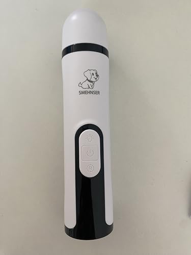 2026 Upgraded Pet Nail Grinder for Dogs & Cats, 5-Speed Quiet Dog Nail Trimmer with LED Light, 45dB Low Noise Painless Paw Grooming for Small Medium Large Pets (White)