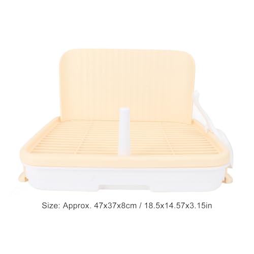 HEEPDD Large Dog Potty Tray, Puppy Potty Training Tray with Leakproof Design Spacious Indoor Dog Toilet for Medium Large Dogs 18.5x14.57x3.15in Pet Toilet with Pillar Structure (Complexion) - size: complexion