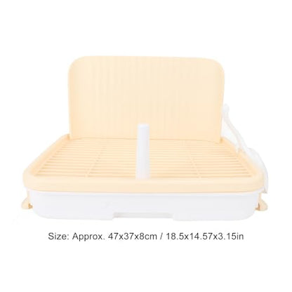 HEEPDD Large Dog Potty Tray, Puppy Potty Training Tray with Leakproof Design Spacious Indoor Dog Toilet for Medium Large Dogs 18.5x14.57x3.15in Pet Toilet with Pillar Structure (Complexion) - size: complexion
