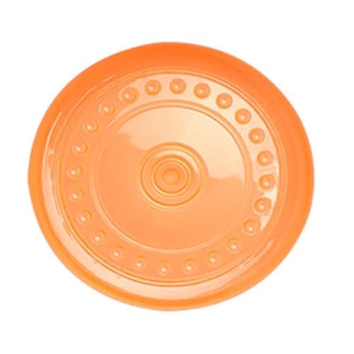 Pet Flying Disc Saucer Toy for Small Medium Large Dog Agile Training Soft Chew Disk(Orange,15.5CM) - color: Orange, size: 15.5CM