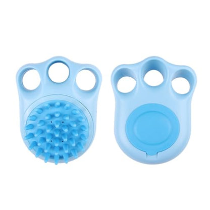 Pet & Grooming Supplies Kitten/Dog Massage Brush Shampoo Dispenser/Washing Grooming Supplies Pet Brush for Bathing Dogs - color: Blue