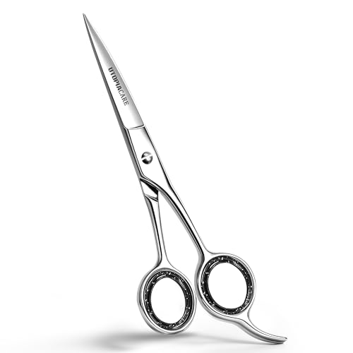 Utopia Care Hair Cutting and Professional Hairdressing Scissors 6.5 Inch, Premium Stainless Steel Shears with Smooth Razor and Sharp Edge Blades for Salons, Men, Women and Kids, Silver - color: Silver, size: 6.5 Inch (Pack of 1)
