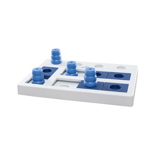 TRIXIE Chess Dog Activity Interactive Toy, Level 3 Food Puzzle Game, Brain Teasing Treat Dispenser, IQ and Mental Development Toy for Smart Dogs, Enrichment Toy for Boredom Busting - color: Chess Game, size: Level 3