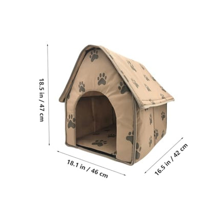 Portable Folding Pet Tent House Warm Mat Dog Shelter for Indoor and Outdoor Use for Dogs Cats and Pets Lightweight and Easy to Carry