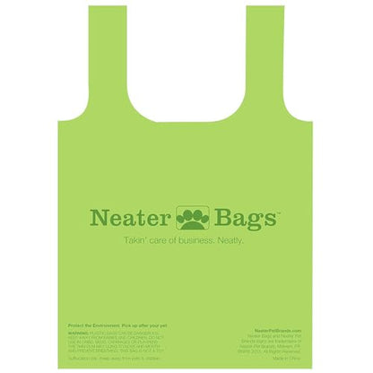 Neater Pet Brands Neater Bags Dog Waste Bag, No Rolls to Fuss With - Dog Poop Bags Dispense One at a Time, Doggie Poop Bag with Easy-Tie Handles (180 Count) - size: 1 Count (Pack of 180)