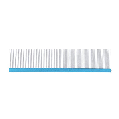 Greyhound Comb For Dogs, Metal Dog Comb Dog Combs with Rounded Ends Dog Comb Cat Comb For Removing and Knots Grooming Tool For Long Short Haired Dog (Blue 22cm/8.7in) - size: Blue 22cm/8.7in
