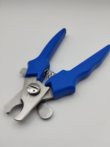 Pet Nail Clippers for Dogs & Cats – Professional Grooming Tool with Safety Guard, Ergonomic Non-Slip Handle Sharp Stainless Steel Blades – Easy Safe Pet Nail Trimmer (Blue) - color: Blue