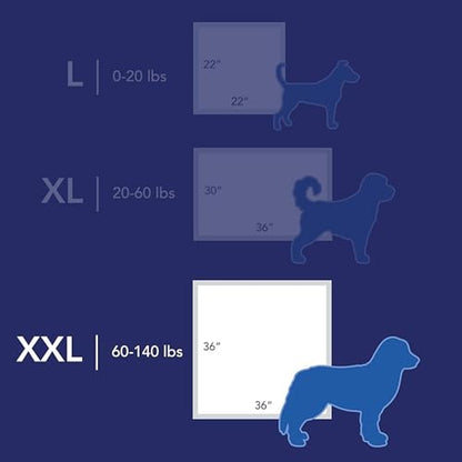 Scott Pet Guard Advanced Dog Pads - XXL - 36" x 36" - 40 Pack of Pet Pads - size: XX-Large 40 Pack