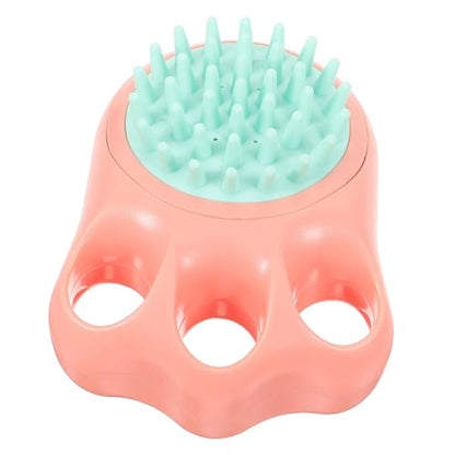 LIFKOME Dog Cat Bath Brush Shampoo Dispenser Silicone Massage Grooming Tool for Pet Bathing and Cleaning Ergonomic Design for Easy Use