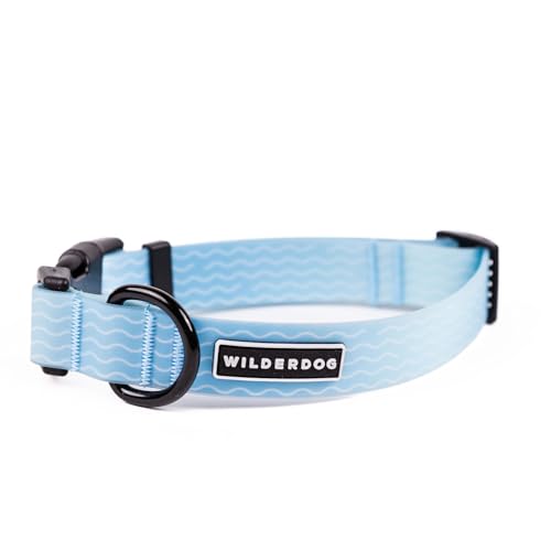 Wilderdog Waterproof Dog Collar - Repels Water & Dirt - Large 17"-24" - Saltwater - color: Saltwater, size: Large