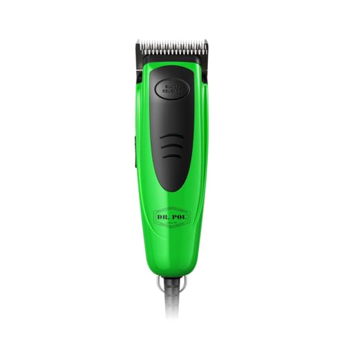 Andis Dr. Pol Easy Clip Versa Clipper Kit - Complete Grooming Solution with Detachable Blades, Attachment Combs, Nail Clipper & More for Safe, Efficient Grooming of All Dog Types, Green, 561121