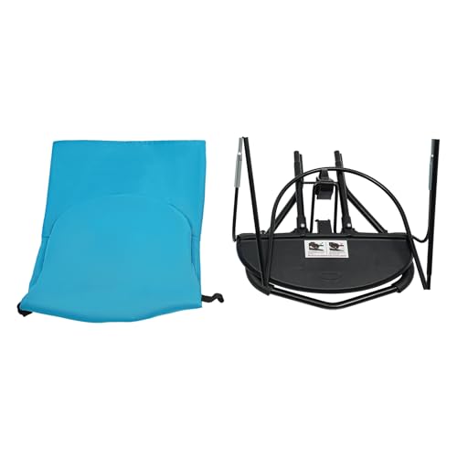 Pet Rocking Chair, Portable Dog Rocker Bed Chair 4 Modes Adjustments Pet Rocker Bed Washable Removable Small Dogs Cots Sofa Beds for Pets Under 33lbs/15Kg (Blue) - color: Blue