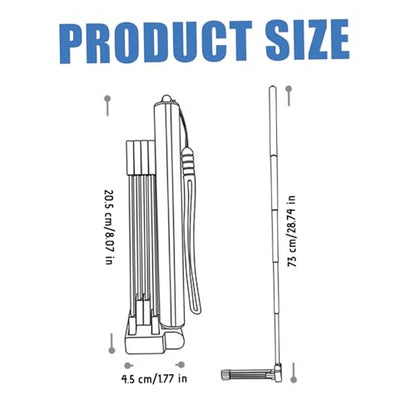 Dog Pooper Scooper, Telescopic Pooper Scooper Catcher with Long Handle, Self-Adhesive and Foldable Dog Poop Collector
