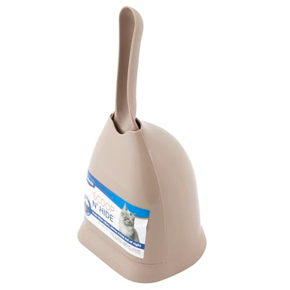 Petmate Scoop N' Hide Cat Litter Scoop with Discreet Holder; Titanium - color: Titanium