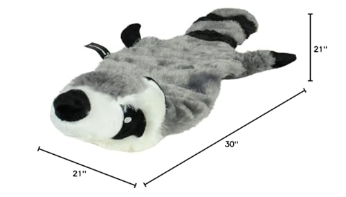 Hyper Pet Critter Skinz Super Squeaker Raccoon Stuffing Free Plush Soft Dog Toy, Extra Large, Pack of 1 - size: X-Large Raccoon, style: Raccoon