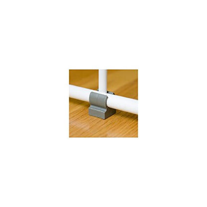 Carlson 18-30.75" Mini Expandable Dog Gate with Small Pet Door, Pressure Mounted Metal Indoor Pet Gate for Doorways & Bottom of Stairs, Cat Gate, White - size: 18" Tall, 18-31" Wide