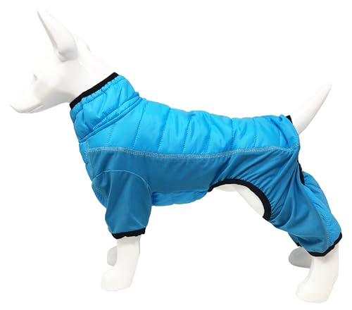 Pet Life ® Aura-Vent Lightweight 4-Season Stretch and Quick-Dry Performance Full Body Dog Coat Pet Jacket - color: Blue, size: X-Small