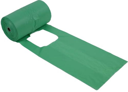 ZERO WASTE USA - Extra Durable Tie-Handle Pet Waste Bags - 2,400 of 7" x 15" w/ 5" side gusset Dog Poop Bags - fits any jumbo Poopy roll dispenser - Case of 8 Rolls with 300 Leak-Proof bags per roll