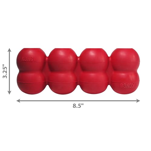 KONG Goodie Ribbon - Stuffable Natural Rubber Dog Toy - with Four Fillable Goodie Grippers for Enrichment Play - Bone-Shaped Chew Toy - for Large Dogs - size: Large (Pack of 1)