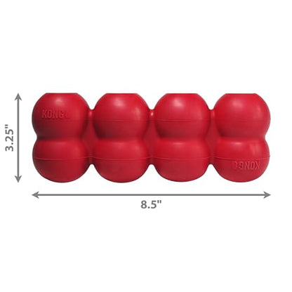KONG Goodie Ribbon - Stuffable Natural Rubber Dog Toy - with Four Fillable Goodie Grippers for Enrichment Play - Bone-Shaped Chew Toy - for Large Dogs - size: Large (Pack of 1)