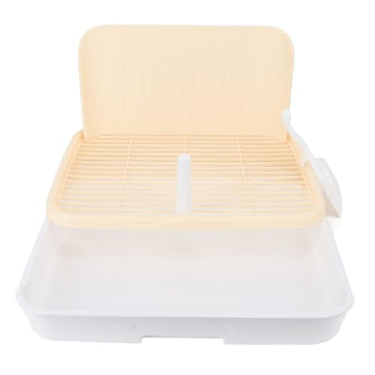HEEPDD Large Dog Potty Tray, Puppy Potty Training Tray with Leakproof Design Spacious Indoor Dog Toilet for Medium Large Dogs 18.5x14.57x3.15in Pet Toilet with Pillar Structure (Complexion) - size: complexion