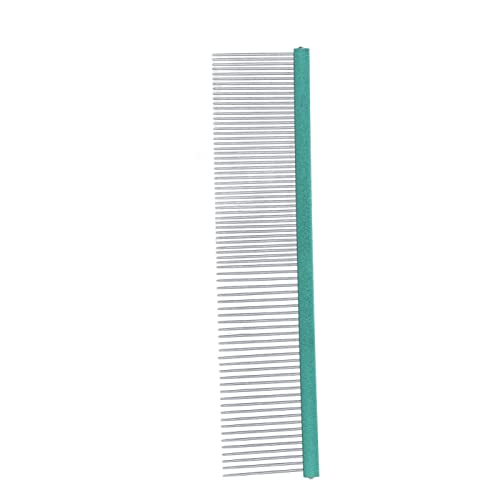 Greyhound Comb For Dogs, Metal Dog Comb Dog Combs with Rounded Ends Dog Comb Cat Comb For Removing and Knots Grooming Tool For Long Short Haired Dog (Green 13cm/5.1in) - size: Green 13cm/5.1in