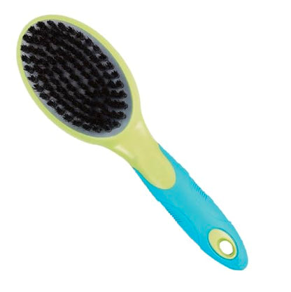 Dog and Cat Professional Oval Grooming Pin Brushes Choose Size Style and Type All Have Ergonomic Handles (9" Dual Side Firm Pin) - size: 9" Dual Side Firm Pin