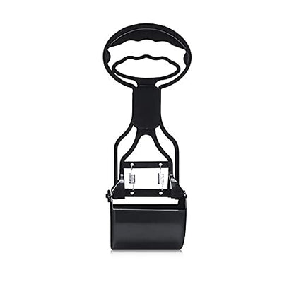 Pet Pooper Scooper for Dogs Cats Non-Breakable High Strength Material Durable Spring Easy Pick Up Grass Gravel Jaw Claw Rake for Kids Children Women Men (Black) - color: Black