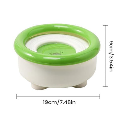 Spill Proof Dog Water Bowl - Anti Splash Floating Disk, 1500ml Feeder Non Slip Pet Water Bowl, Suitable for Kitten Small Medium Breed Cat Bunny Kennel Cage | Outdoor Indoor Use Clean Floor Slow