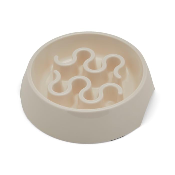 EveryYay by Petco Take it Slow White Slow Feeder Pet Bowl 2.5 Cups - size: Medium