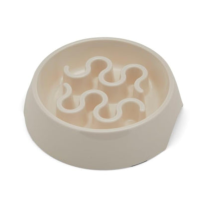 EveryYay by Petco Take it Slow White Slow Feeder Pet Bowl 2.5 Cups - size: Medium
