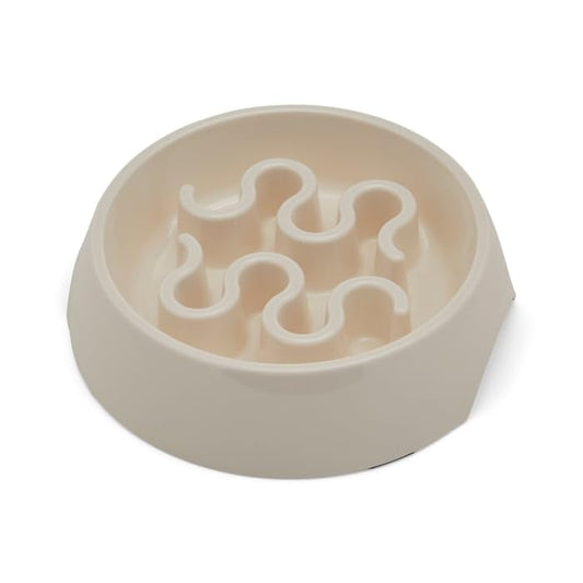 EveryYay by Petco Take it Slow White Slow Feeder Pet Bowl 2.5 Cups - size: Medium
