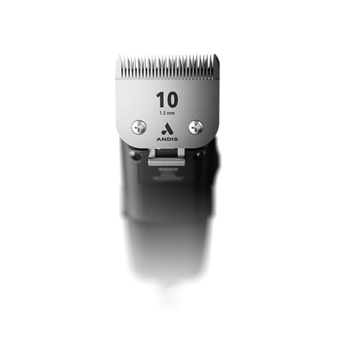 Andis 12845 Ultra-Light 2-Speed Professional-Grade Detachable Blade Clipper, Animal/Dog Grooming, for All Coats & Breeds, AG, Black - size: #10