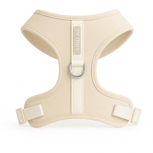 Premium No-Pull Dog Harness Soft Neoprene & Breathable Mesh Vest with Front & Back Clip D-Rings Adjustable Lightweight Walking Harness for Puppies, Small & Medium Dogs (Sand, S) - color: Sand, size: S: Neck=13.8-17.3''/Chest=16.1-21.3''