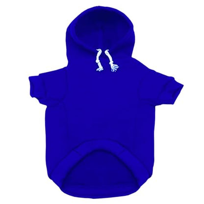 Security Dog Hoodies Clothes Apparel Winter Sweatshirt Warm Sweater Cotton Puppy Hoodie for Small Dog Medium Large Cat Blue, S - color: Blue, size: Small (Chest girth: 13.4")