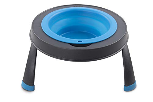Dexas Pets Single Elevated Pet Feeder/Pet Bowl, 4 Cup Capacity, Pro Blue (PW1404322194) - color: Pro Blue, size: Large/4 Cup Capacity