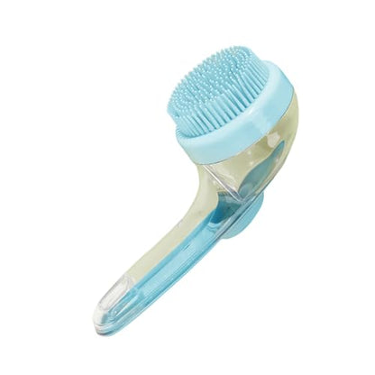Grooming Easy Dispenser Silicone Pet Washing Brush for Cats and Dogs Soothing Massages and Effective Bathing Shampoo for Dogs Massage Grooming Bath Massage with - color: Blue