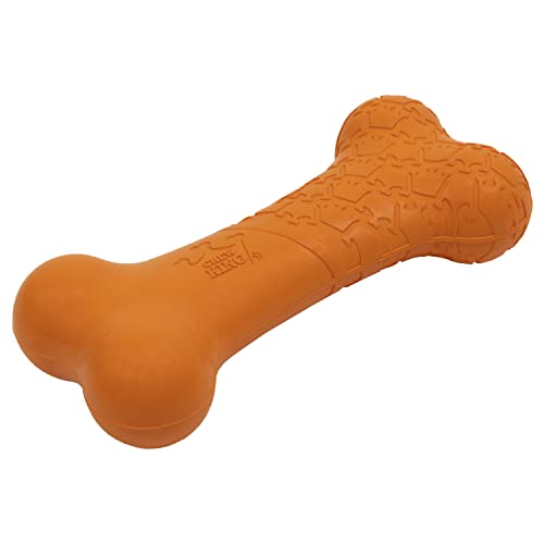 Chew King by Mammoth Bacon Flavor Rubber Bone - color: D) Bone (Bacon)