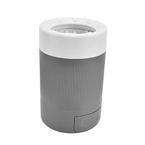 Portable Dog Cleaner Cup, Lightweight Pet Washing Tool with Soft, Durable ABS Material Washer for Home and Travel Use (Grey) - color: Grey