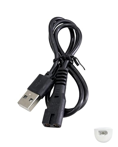 FURBONA Replacement Charging Cable for 18mm Paw Trimmer FB-PT02YE-US & FB-PT02BL-US, USB-A Power Cord, 50cm / 20in Backup Charger, 5V Charging Cable