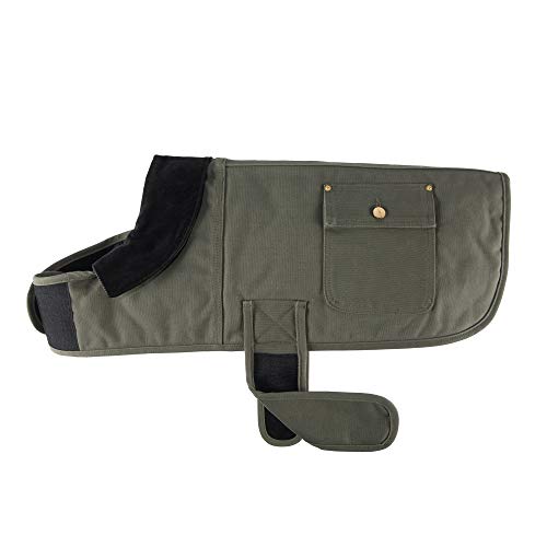 Carhartt Gear P0000340 Firm Duck Insulated Dog Chore Coat - Large - Army Green - color: Army Green, size: Large