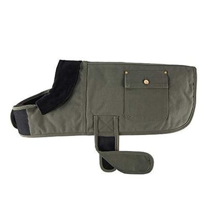 Carhartt Gear P0000340 Firm Duck Insulated Dog Chore Coat - Large - Army Green - color: Army Green, size: Large