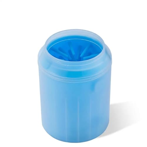 Portable Soft Silicone Pet Paw Cleaner,Dog Foot Washer Cup for Small & Medium Breeds,Portable Pet Cleaner Tool Blue