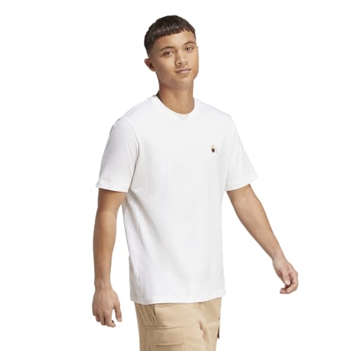 adidas Men's Dog Patch Graphic T-Shirt - color: White/Hoop, size: Medium