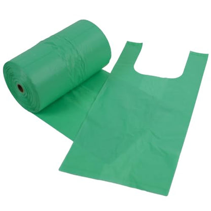 ZERO WASTE USA - Extra Durable Tie-Handle Pet Waste Bags - 2,400 of 7" x 15" w/ 5" side gusset Dog Poop Bags - fits any jumbo Poopy roll dispenser - Case of 8 Rolls with 300 Leak-Proof bags per roll
