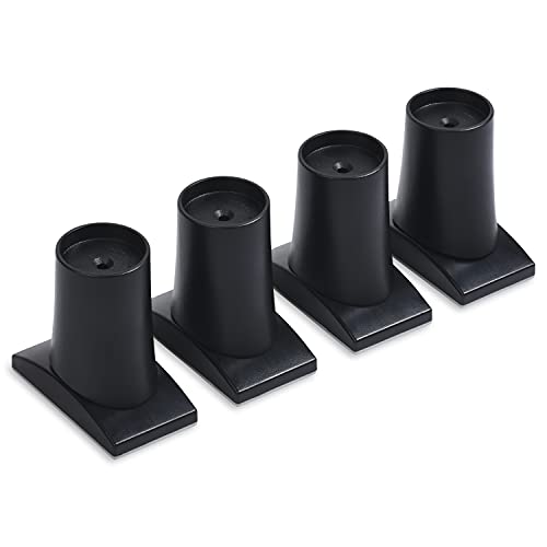 Wall Nanny Extender - 6 Inch Baby Gate Extension Kit -3 Inches Each Side - (Made in USA) Extends Pressure Gates + Protects Walls + Stabilizes Gate - for Child, Pet & Dog Gates (4 Pack) Black - color: Black, size: 6 Inch